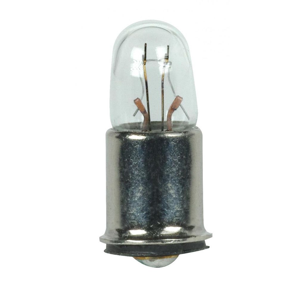 Satco 1.12w T1.75 miniature SX6s Midget Flange base 14v Clear Bulb