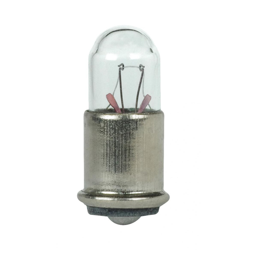Satco 1.12w T1.75 miniature SX6s Midget Flange base 28v Clear Bulb