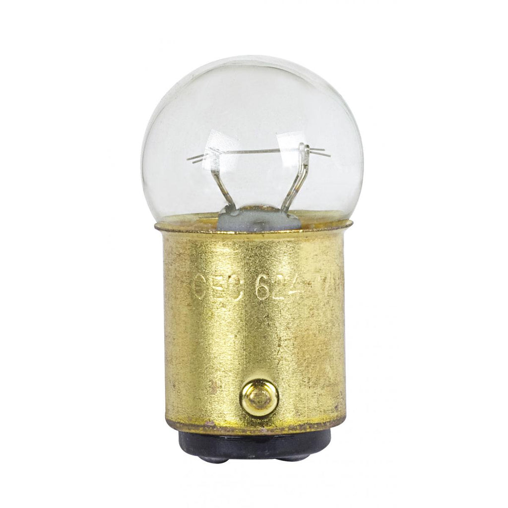 Satco 10.4w G6 miniature BA15d DC Bay base 28v Clear Bulb