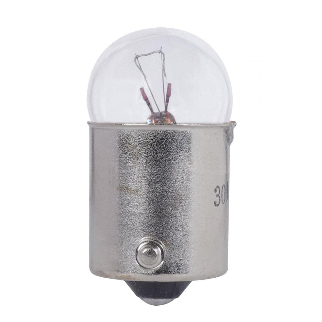 Satco 5w G5.75 miniature BA15s Bayonet Single Contact Base 28v Clear Bulb