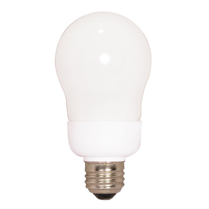 Satco S7285 9W A-Shape Screw-In 4100K fluorescent bulb
