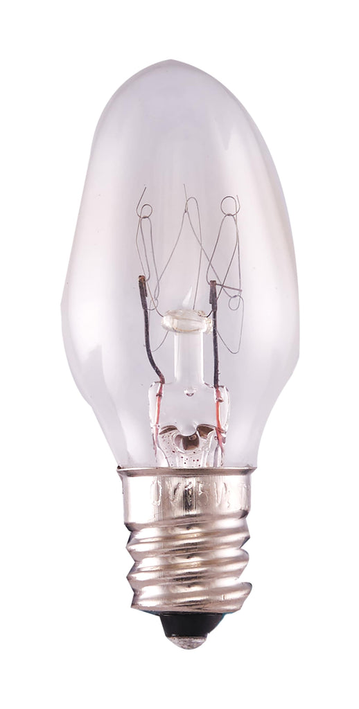Satco 15w C7 Night Light & Holiday Lamp Candelabra Base 120v Candle Bulb