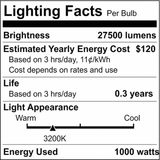 Satco 1000w T6 Halogen G9.5 Bi Pin base 120v Clear Bulb_1