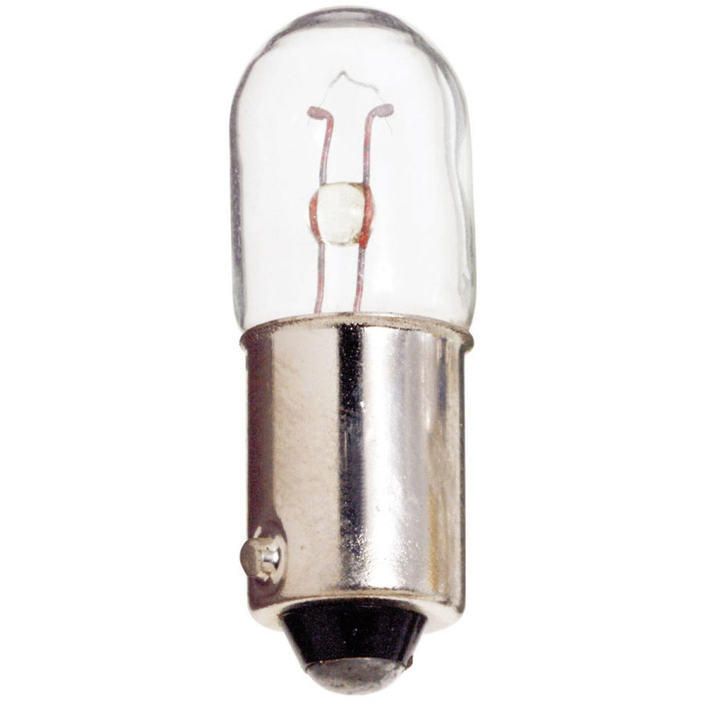 Satco 2.4w T2.5 miniature BA9s Miniature Bayonet base 130v Clear Bulb