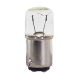 Satco 5w T5 miniature BA15d Double Contact Bayonet base 24v Clear Bulb