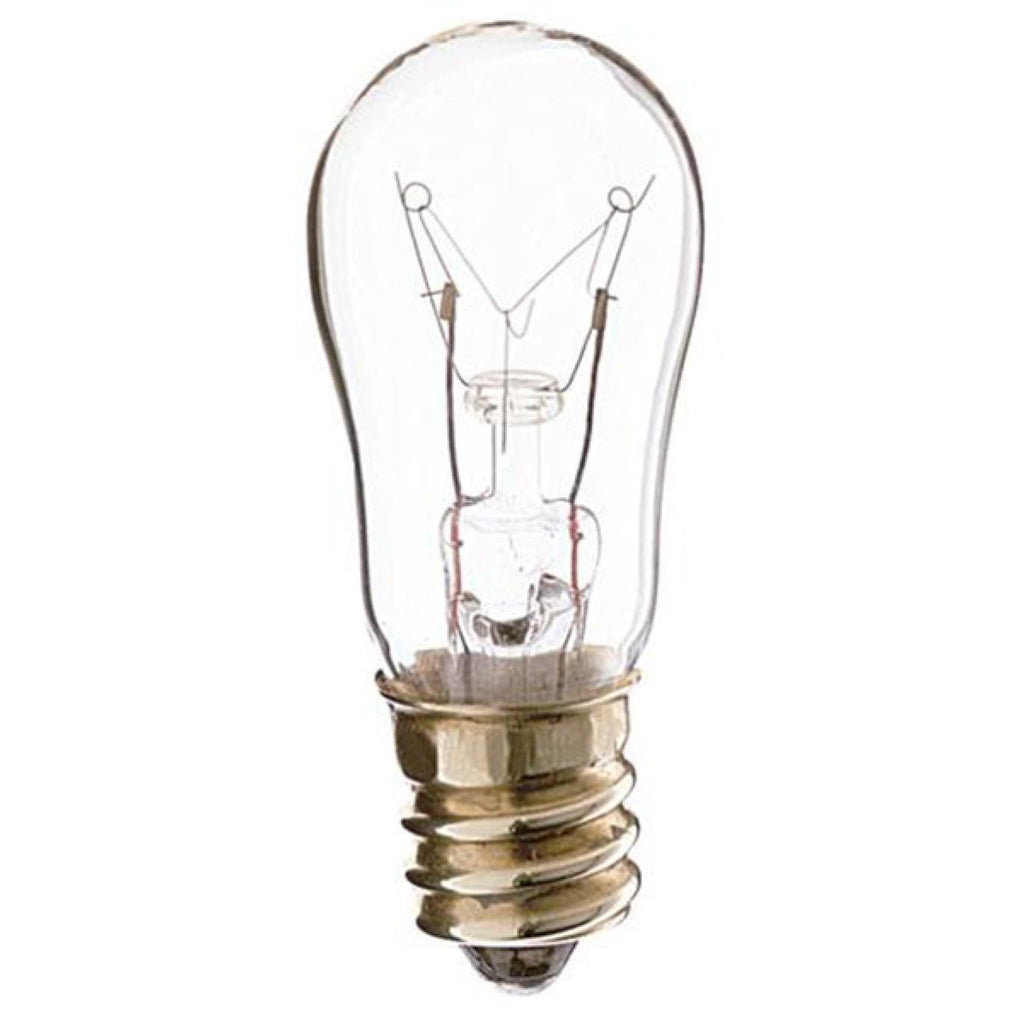 Satco 12w S6 Incandescent 30Lm E12 Candelabra base 250v Clear Bulb
