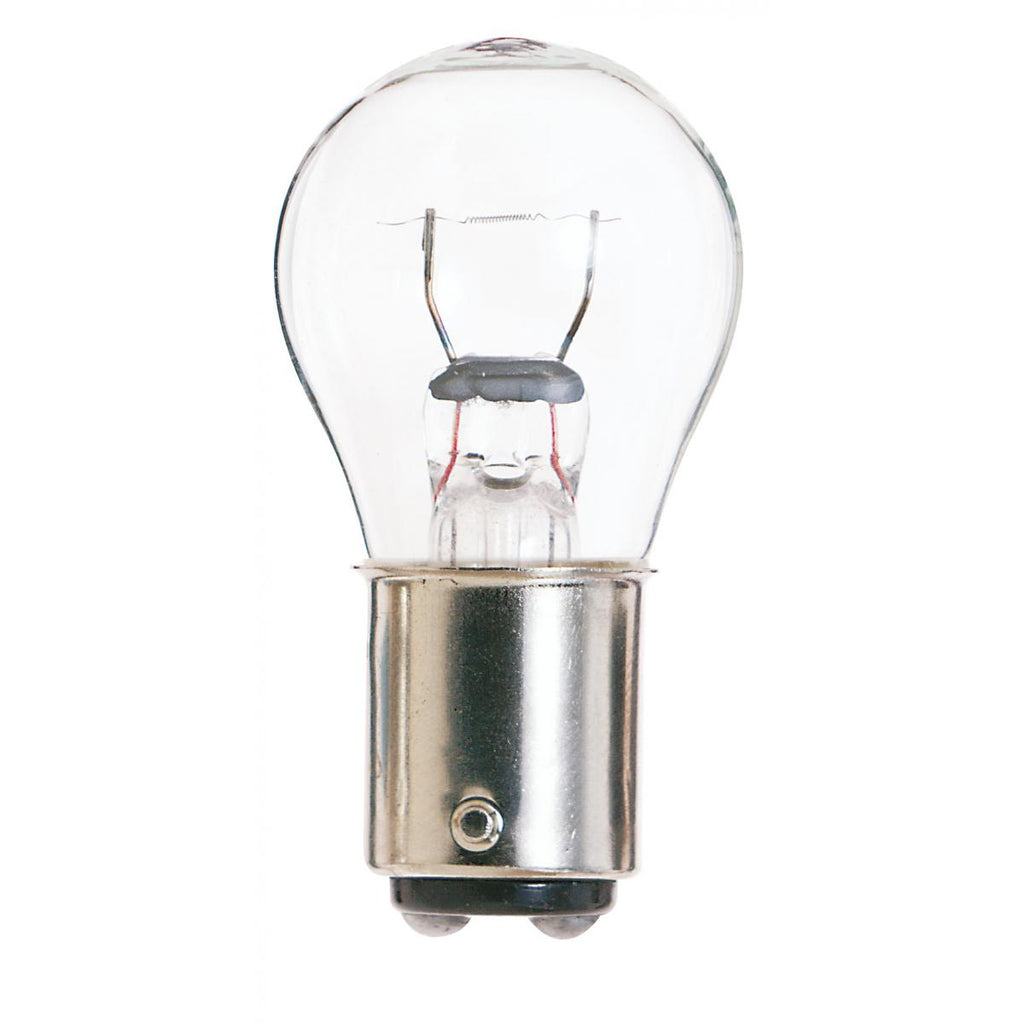 Satco 1076 - 23.04w S8 miniature BA15d Bayonet Double Contact base 12.8v Clear Bulb
