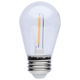 4Pk - Satco S14 LED String Light Replacement Lamp E26 Base 2700K Clear 120v Bulb