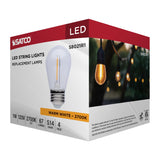 4Pk - Satco S14 LED String Light Replacement Lamp E26 Base 2700K Clear 120v Bulb_1