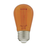4Pk - 1W S14 LED Filament Orange Transparent Glass Bulb E26 Base 120v