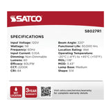 4Pk - Satco S14 LED String Light Replacement Lamp E26 Base 2200K Clear 120v Bulb - BulbAmerica