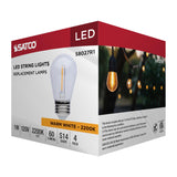 4Pk - Satco S14 LED String Light Replacement Lamp E26 Base 2200K Clear 120v Bulb_1