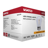 4Pk - Satco S14 LED String Light Replacement Lamp E26 Base 2200K Clear 120v Bulb_2