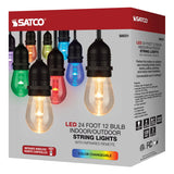 24-ft LED String Light 12-S14 lamps 120v RGBW with Infrared Remote_4