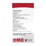 2Pk - Satco 1w S14 LED Smart String Starfish IOT 12v Frosted Replacement Bulb_1