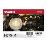 2Pk - Satco 2w G25 LED Replacement String Light E26 Base 2200K 120v Clear Bulb - BulbAmerica