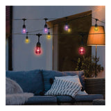 2Pk - Satco 0.5W LED S14 RGBTW Clear Starfish String Light 24V - BulbAmerica