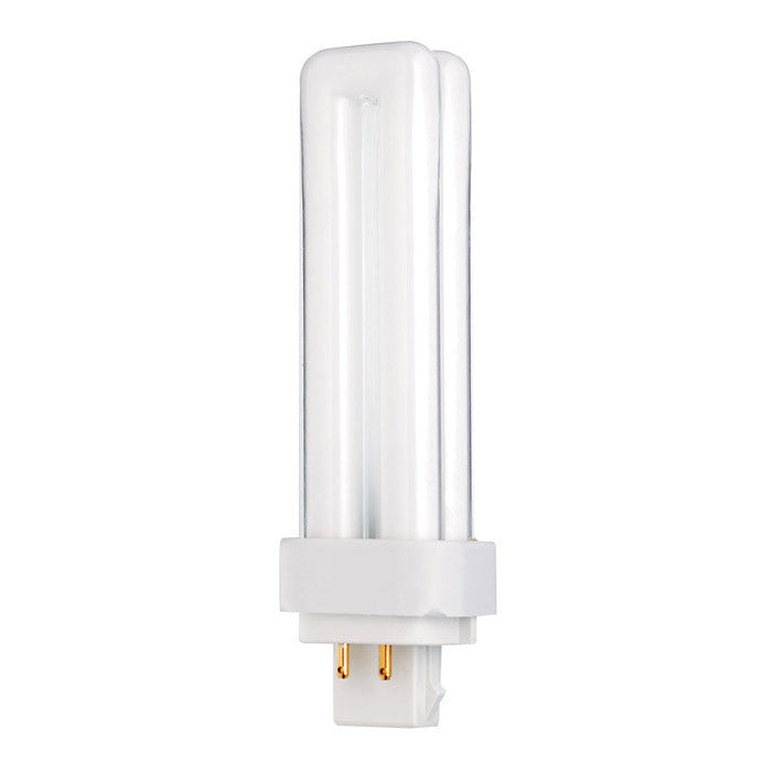 Satco S8335 18W Quad Tube 4-Pin G24Q-2 Plug-In base 3500K fluorescent bulb