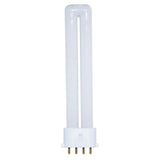 Satco S8364 9W Single Tube 4-Pin 2G7 Plug-In base 2700K fluorescent bulb