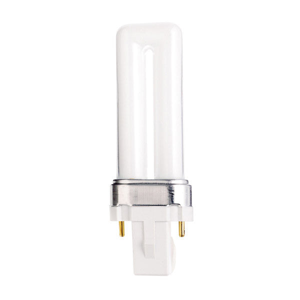 Satco S8381 5W Single Tube 2-Pin G23 Plug-In base 3500K fluorescent bulb