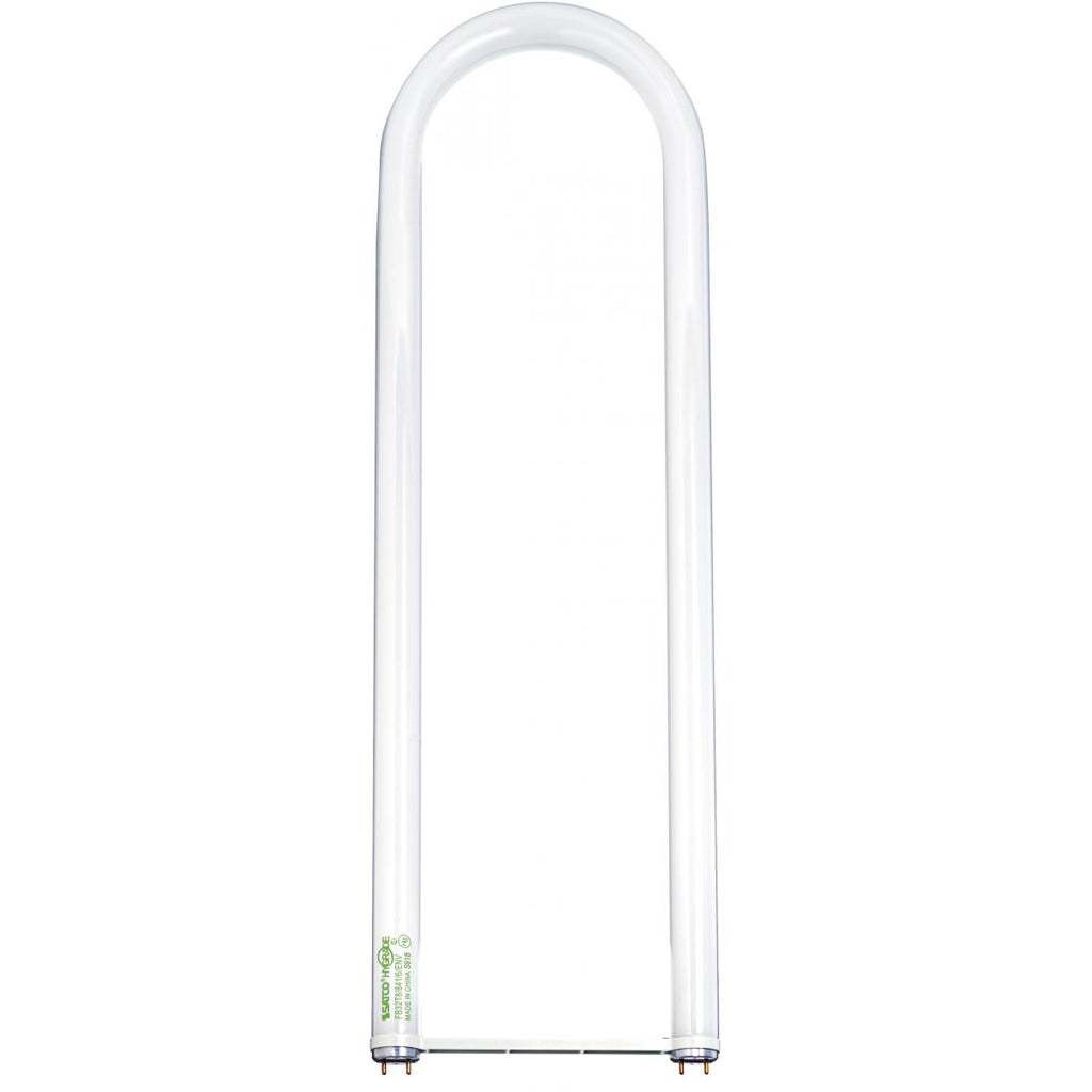 6Pk - Satco 22.59-in 32w 4100K Cool White G13 base T8 U-Bend Fluorescent Bulb