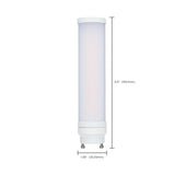 Satco 8w LED PL GU24 Bi Pin Base CCT Tunable 120-277v Frosted Bulb -18w equiv_4