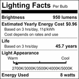 Satco 8w LED PL E26 Medium Base CCT Tunable 120-277v Frosted Bulb -18w equiv_4