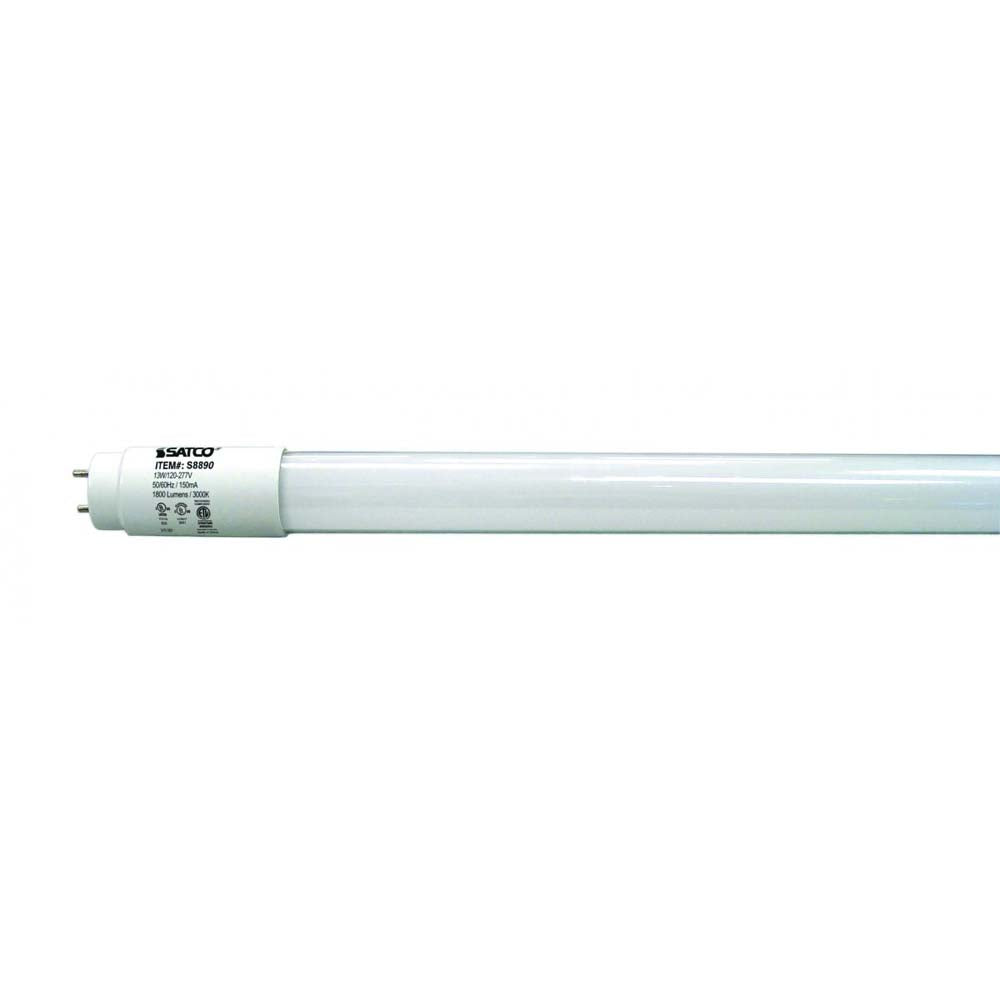 25Pk - 13w 48in T8 LED Tube 1800LM 3000K Warm White - Ballast Dependant or Bypass