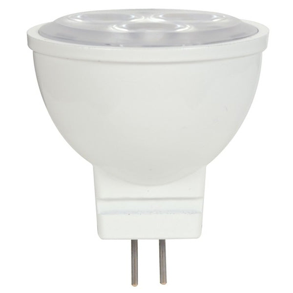 Satco 3w LED MR11 Soft White 3000k GU4 FL25 Light bulb - 20w Equivalent