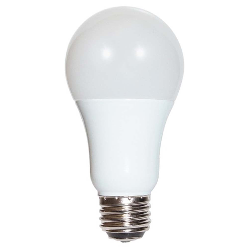 Satco 3-Way LED 3/9/12w A19 3000K Warm White Non-Dimmable Bulb