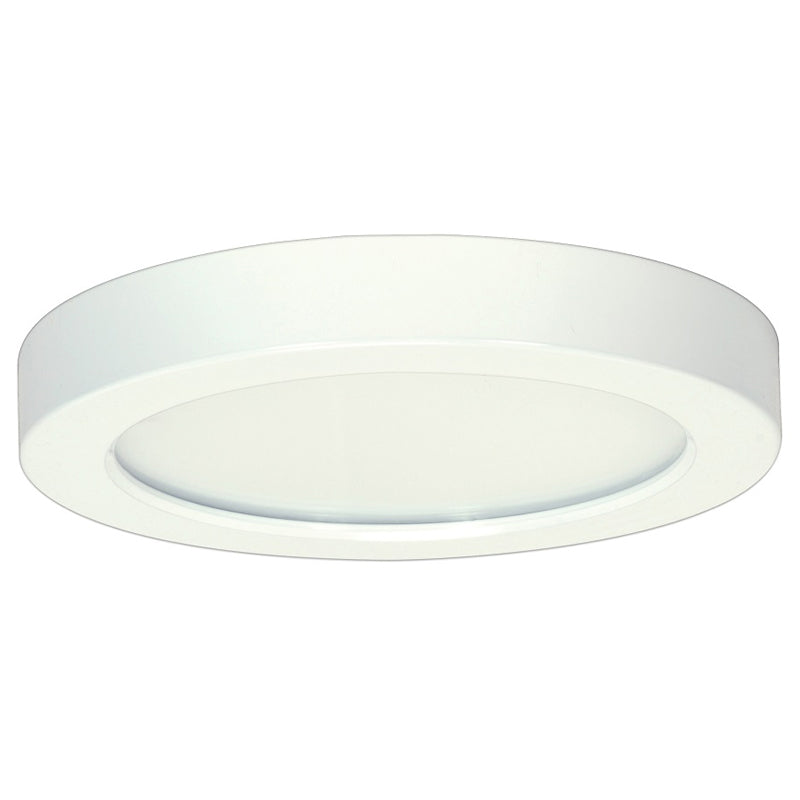 Nicor 8in 3000K Round Edge Lit Recessed LED Downlight