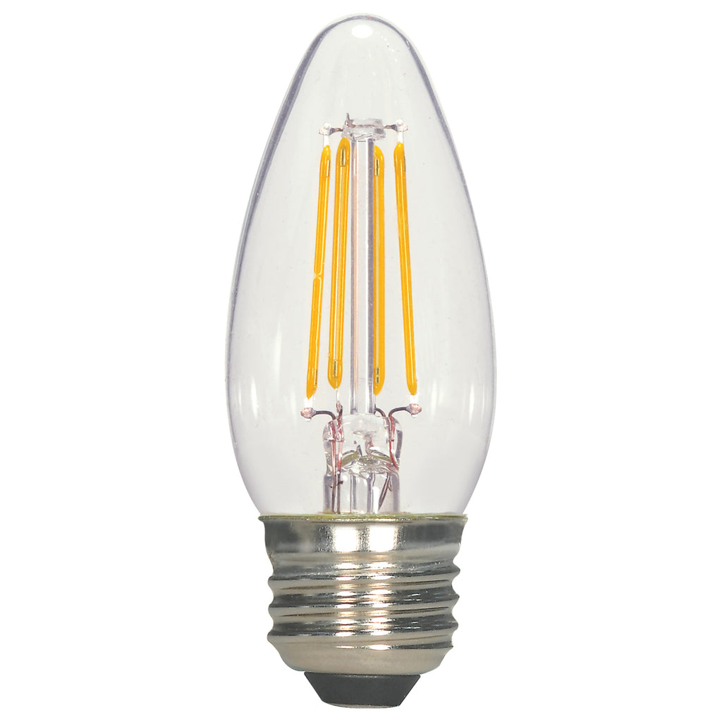 Satco 5.5w B11 LED Filament E26 Base 2700K 120v Candle Light Bulb - 60w equiv