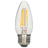 Satco 5.5w B11 LED Filament E26 Base 2700K 120v Candle Light Bulb - 60w equiv