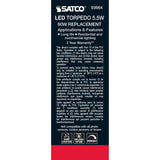 Satco 5.5w B11 LED Filament E26 Base 2700K 120v Candle Light Bulb - 60w equiv_1