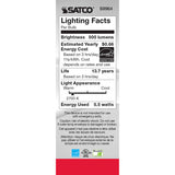 Satco 5.5w B11 LED Filament E26 Base 2700K 120v Candle Light Bulb - 60w equiv_2