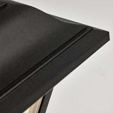 13'' Coach Post Top Lantern w/ Finial Beveled Acrylic Panels Black Finish - BulbAmerica
