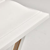 13'' Coach Post Top Lantern w/ Finial Beveled Acrylic Panels White Finish_3