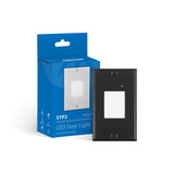 STP2 Frosted Black LED Step Light with Photocell