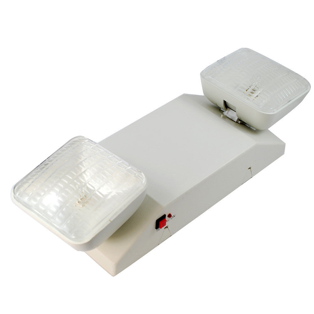 SUNLITE 9 Watt 2 Head Emergency lighting fixture - White