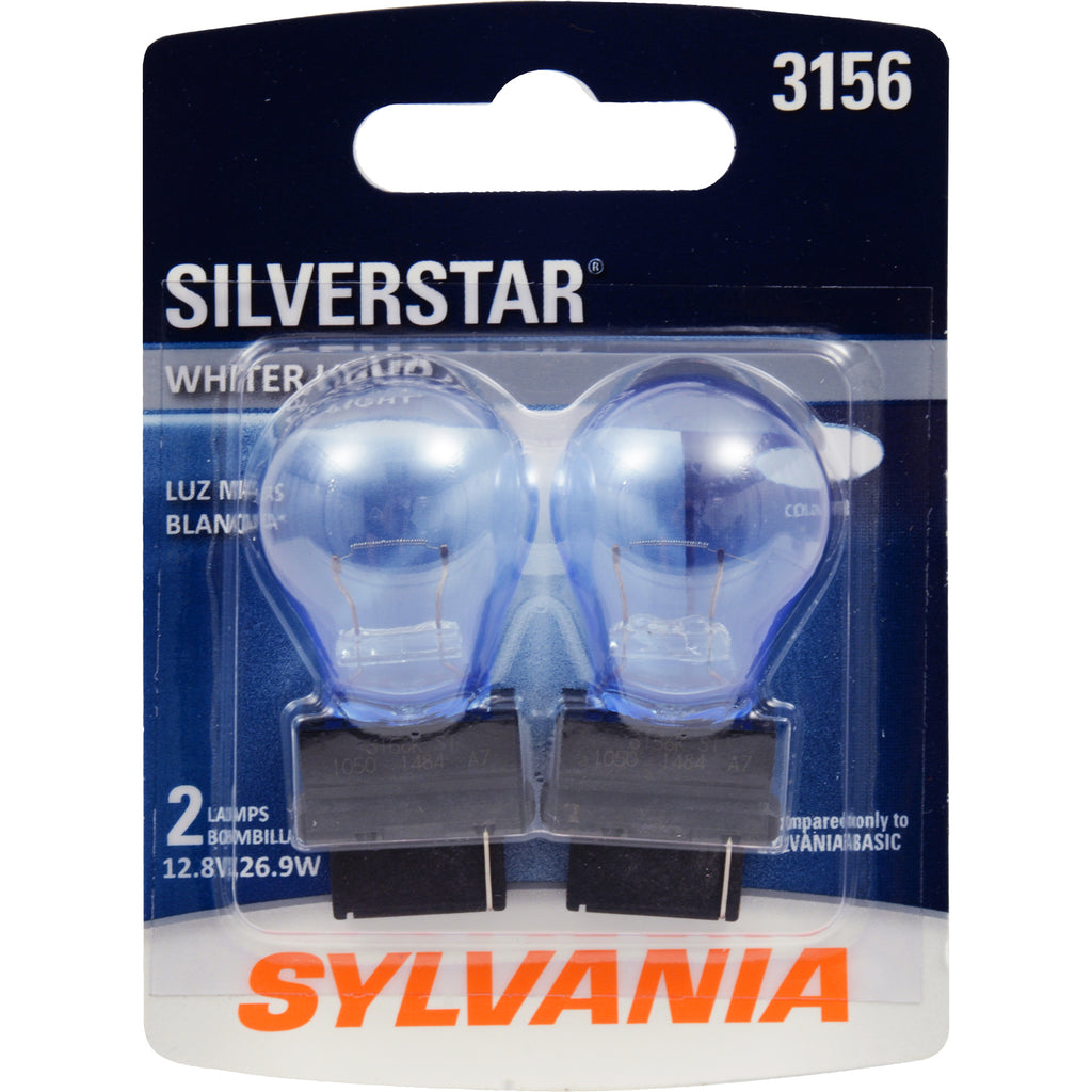 2Pk Sylvania 3156 26.9w 12.8v SilverStar High Performance Automotive Light Bulb