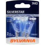 2Pk Sylvania 7443 25w 13.5v SilverStar Brighter & Whiter Automotive Light Bulb