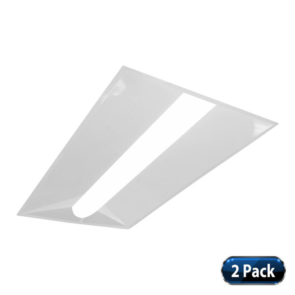 2Pk - Nicor TACS2 Series Selectable 2x4 Architectural LED Troffer