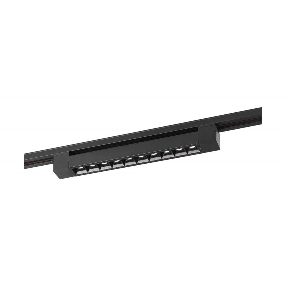 LED 1FT Track Light Bar Black Finish 30 deg. Beam Angle 120v