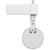 Satco 12W LED Track Head Round White Finish - BulbAmerica