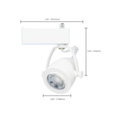 Satco 12W LED Track Head Pinch Back White Finish_7