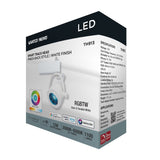 Satco 12W LED Track Head Pinch Back White Finish_5
