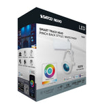 Satco 12W LED Track Head Pinch Back White Finish_6