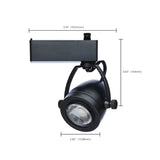 Satco 12W LED Track Head Pinch Back Black Finish_7