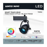 Satco 12W LED Track Head Pinch Back Black Finish_3