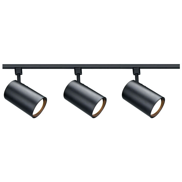 Nuvo TK319 Black 3 Light - R30 - Straight Cylinder Track Kit